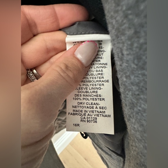Lauren Ralph Lauren Classic Grey Wool Blend Pea Coat 16R Boys - Picture 8 of 11